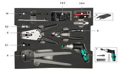 [32.6126] Staubli PV-Installer Tool Case SET