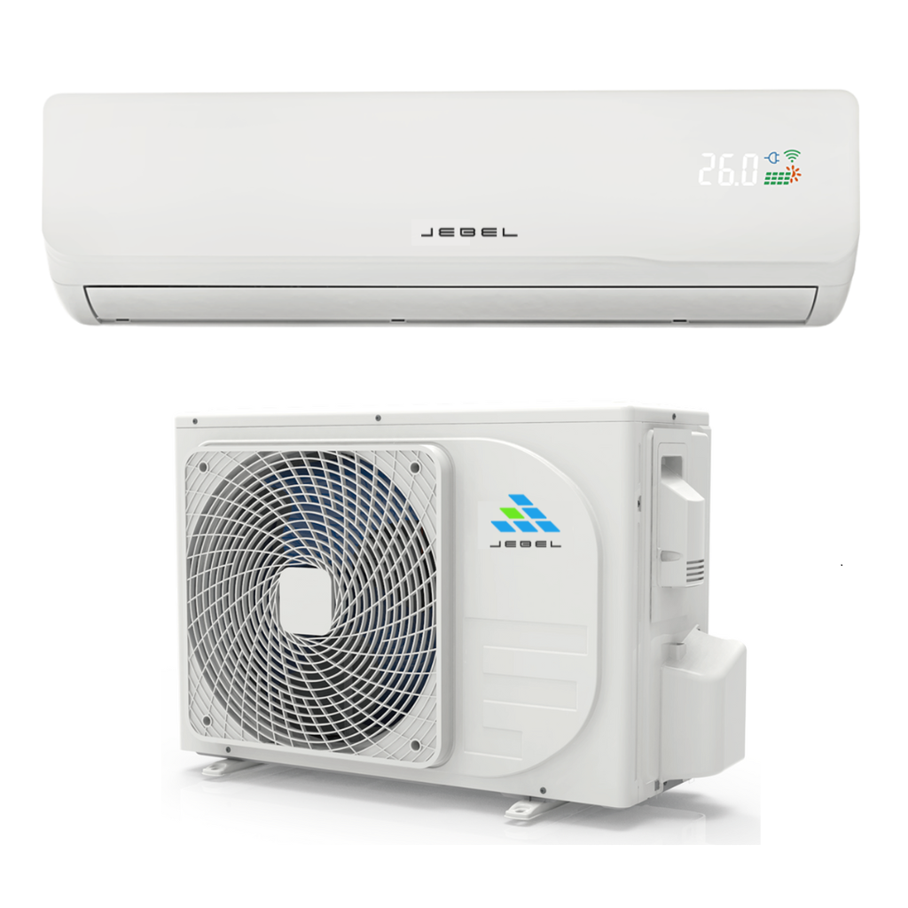 JEBEL 12K/1ton R32 Cooling Only ACDC (On/Off Grid) Split Wall Mounted Solar Air Conditioner 