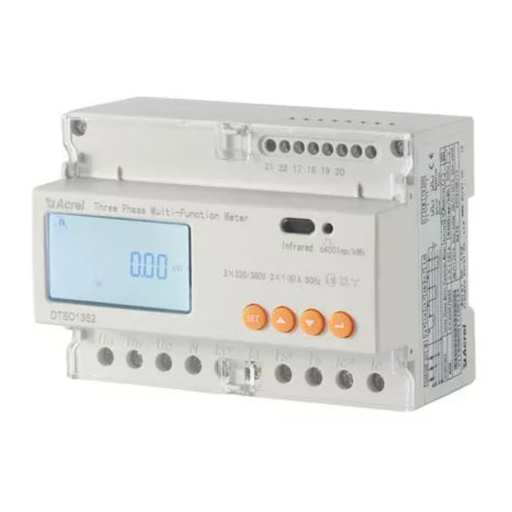 [Solis-3P Meter-E-CT*3 ( with External CT) 3-60kw] Solis (Acrel) 3 Phase Energy Meter for 3-60kw