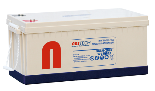 [NAGM-12V-200J] NASTECH 12v 200AH VRLA COLLOID AGM Battery 